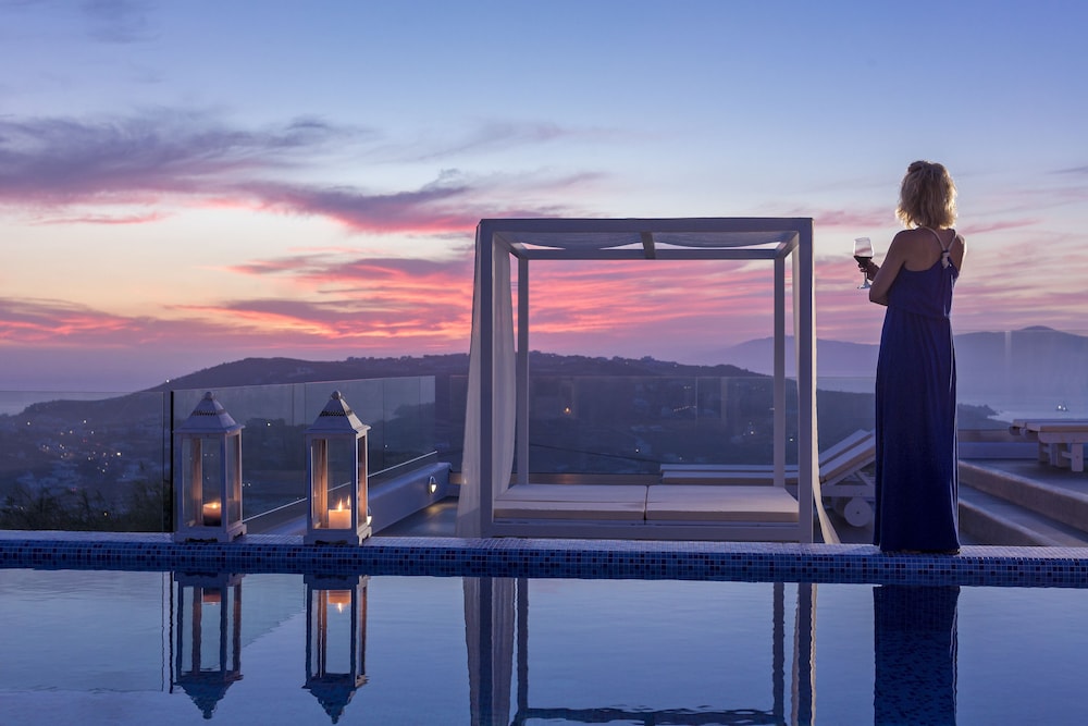 Colours of Mykonos — Swimming pool in Ornos, South Aegean