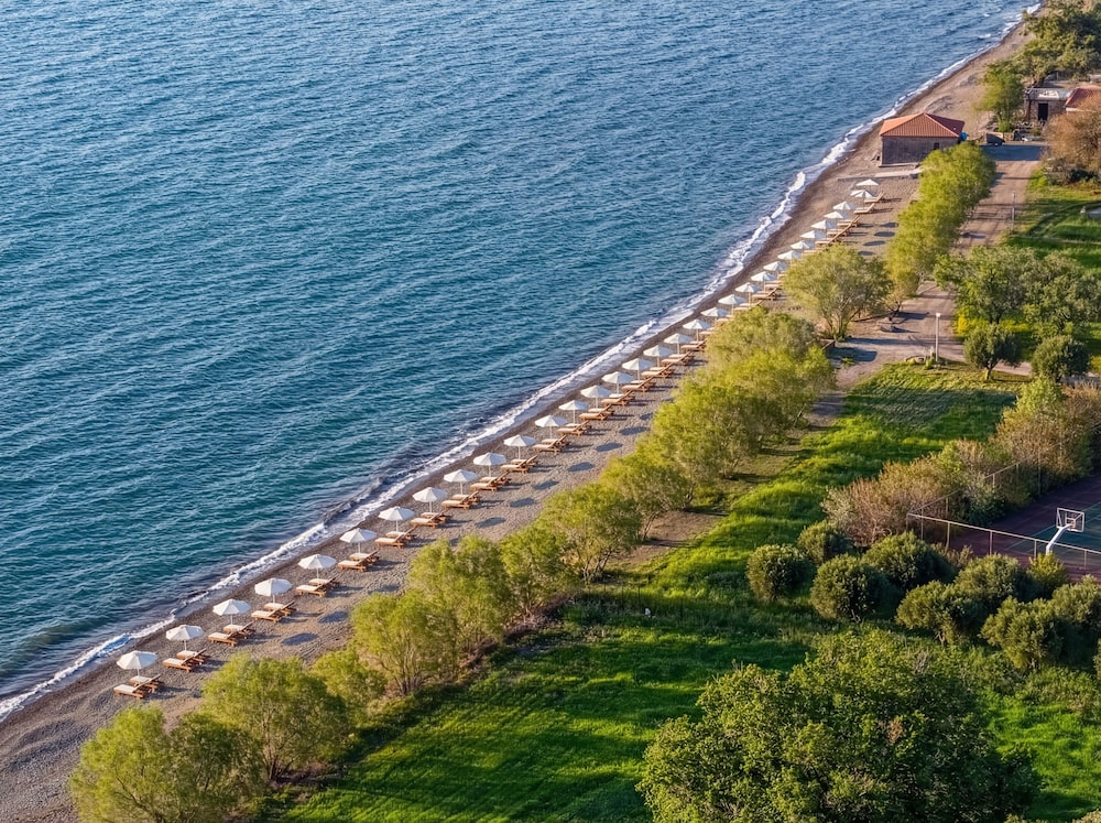 Hotel Delfinia — Beach in Lesvos Island