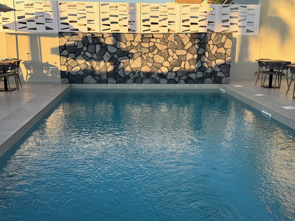 The Noverian Antama Organic Beach Resort Chania with Outdoor Heated Pool — Swimming pool in Chania