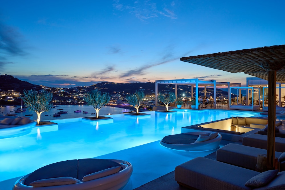 Once in Mykonos - Designed for Adults — Swimming pool in Ornos, South Aegean