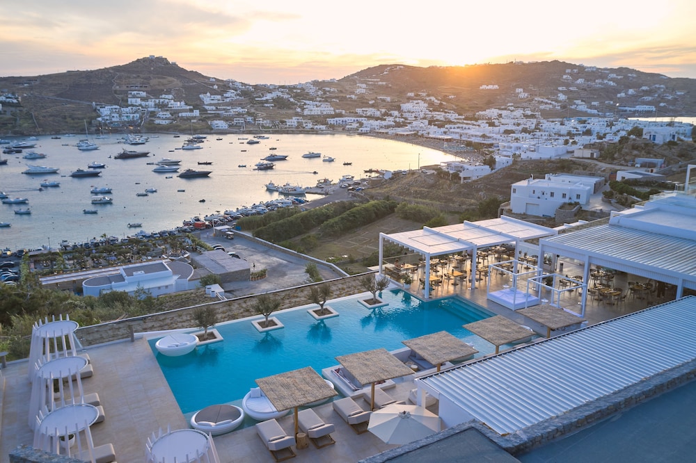 Once in Mykonos - Designed for Adults — Swimming pool in Ornos, South Aegean