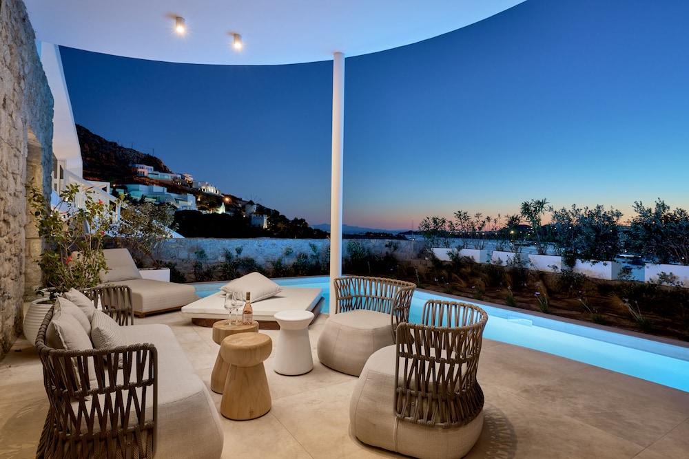 Once in Mykonos - Designed for Adults — Swimming pool in Ornos, South Aegean
