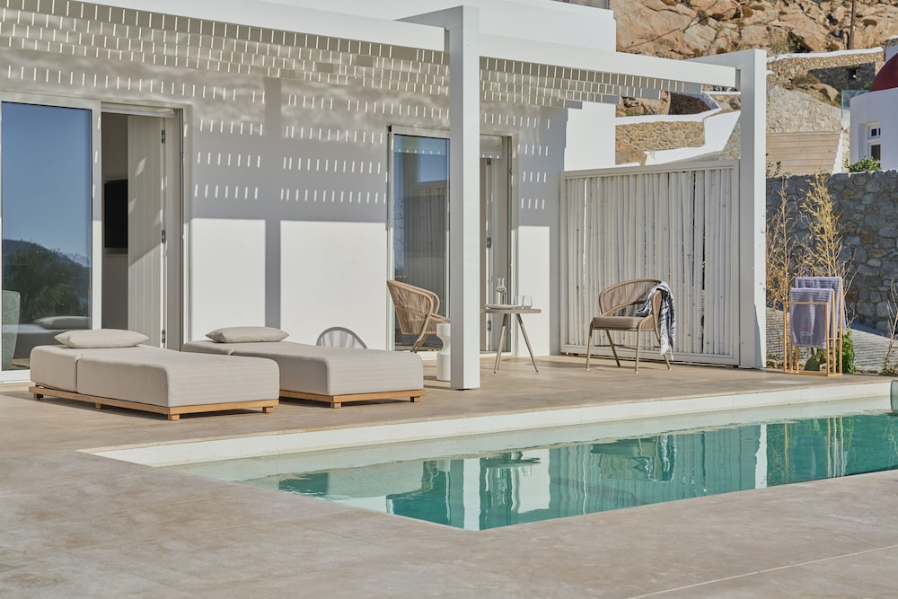 Once in Mykonos - Designed for Adults — Swimming pool in Ornos, South Aegean