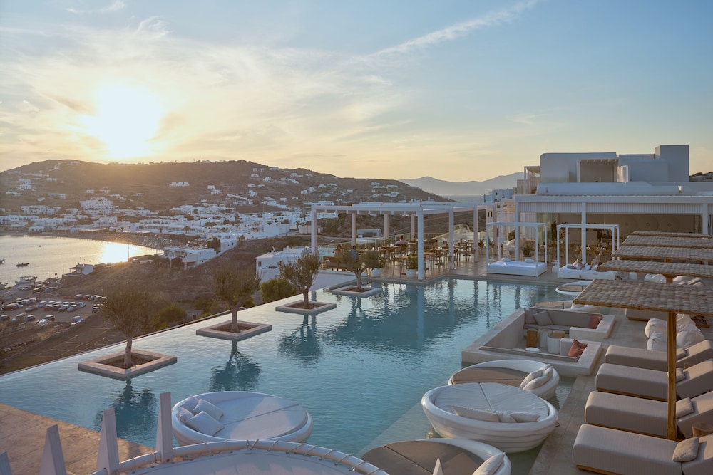Once in Mykonos - Designed for Adults — Swimming pool in Ornos, South Aegean