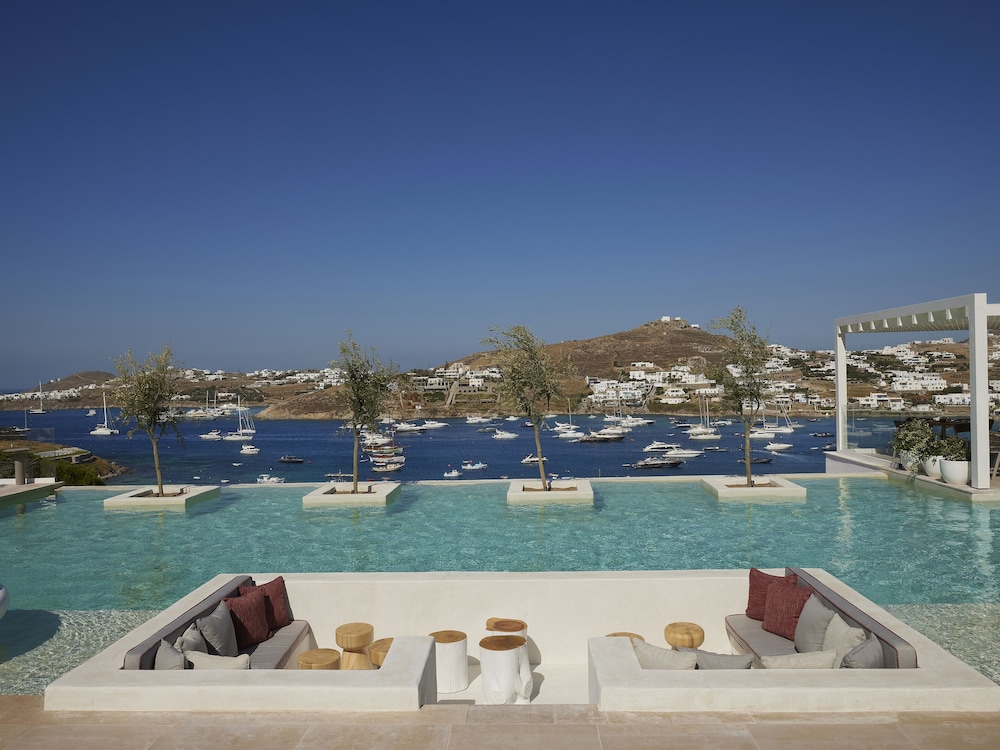 Once in Mykonos - Designed for Adults — Swimming pool in Ornos, South Aegean