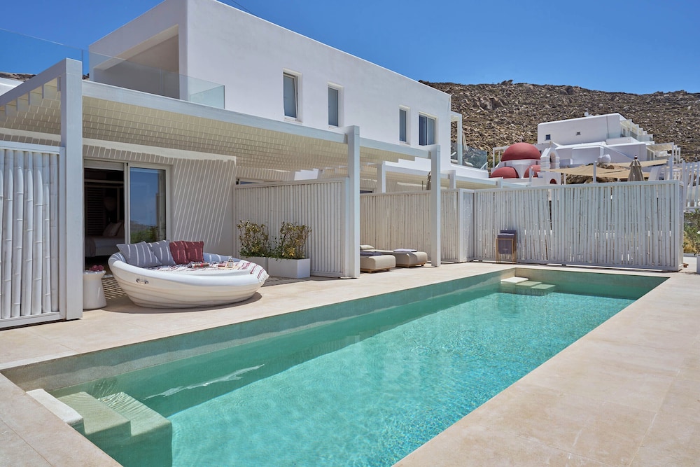 Once in Mykonos - Designed for Adults — Swimming pool in Ornos, South Aegean