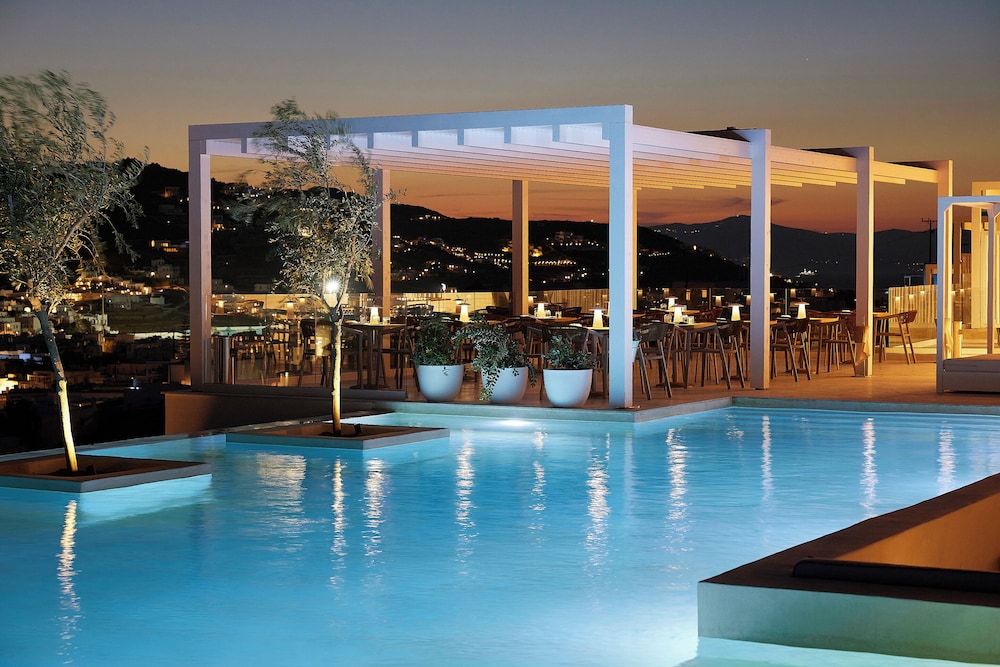 Once in Mykonos - Designed for Adults — Swimming pool in Ornos, South Aegean