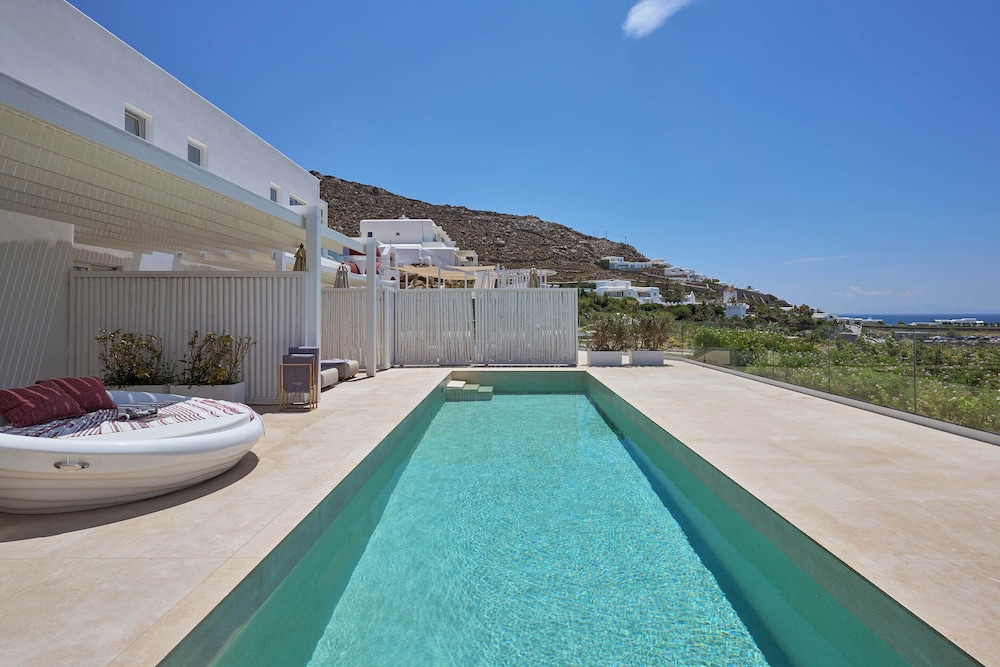 Once in Mykonos - Designed for Adults — Swimming pool in Ornos, South Aegean