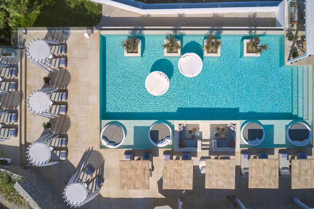 Once in Mykonos - Designed for Adults — Swimming pool in Ornos, South Aegean