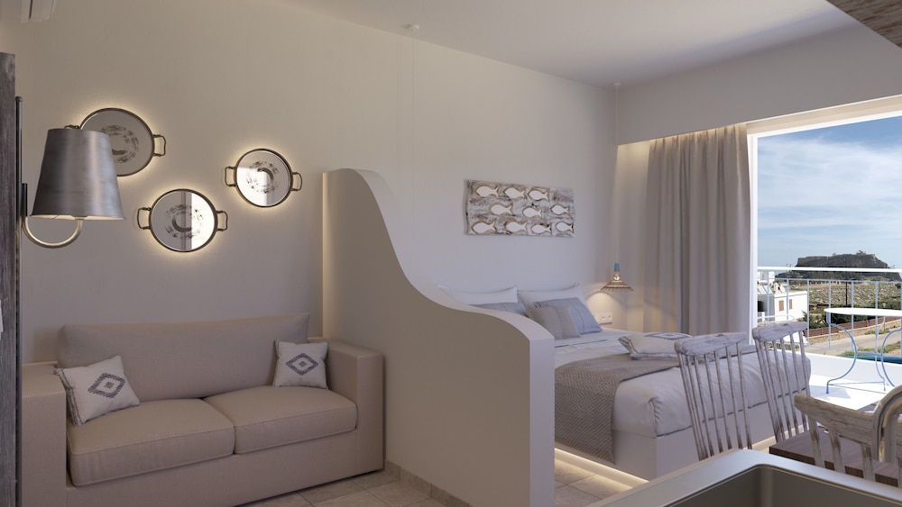 'Lindian Myth' Sea View Studios — Hotel rooms in Lindos, South Aegean