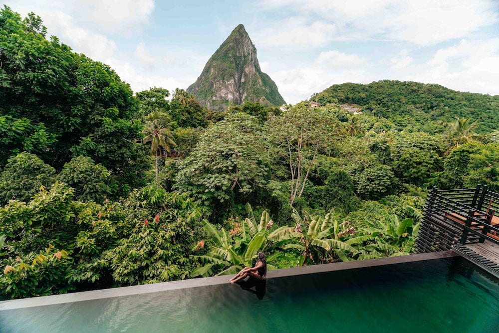 Rabot Hotel from Hotel Chocolat — Swimming pool in Soufriere