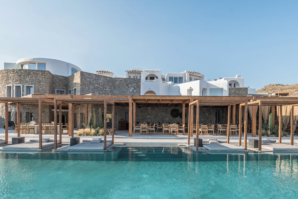 Rocabella Mykonos Hotel, a member of Design Hotels — Hotel building in Agios Stefanos, South Aegean