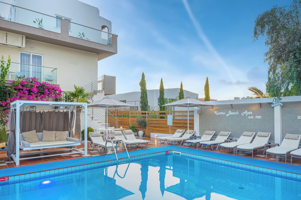 Kastro Beach Apartments — Swimming pool in Malia