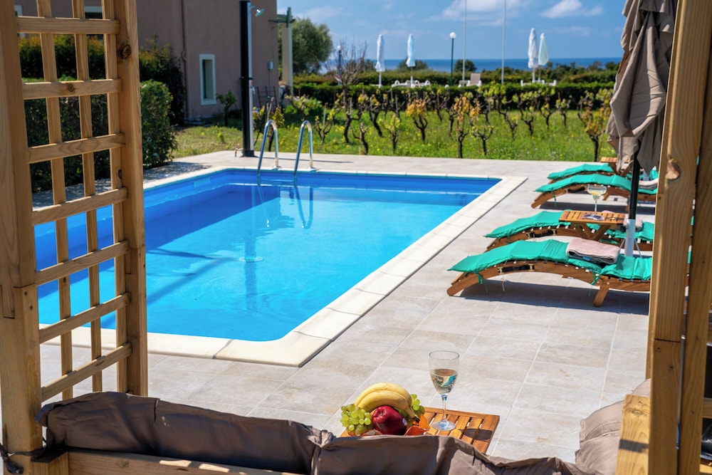 Monambeles Villas — Swimming pool in Svoronata, Ionian Islands