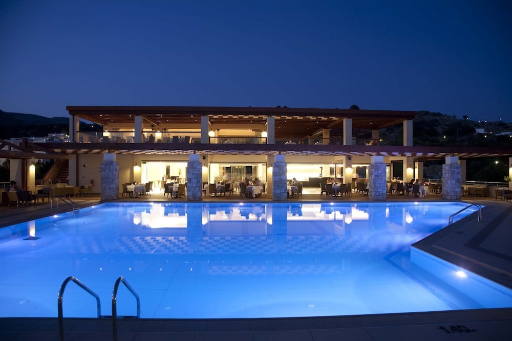 Island Blue Hotel — Swimming pool in Pefkos, South Aegean