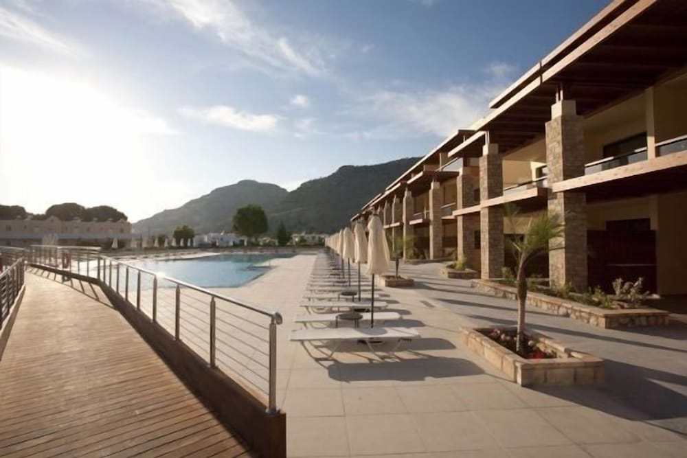 Island Blue Hotel — Swimming pool in Pefkos, South Aegean
