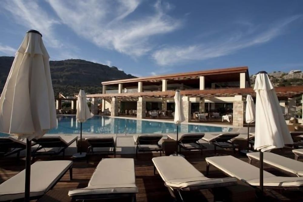 Island Blue Hotel — Swimming pool in Pefkos, South Aegean