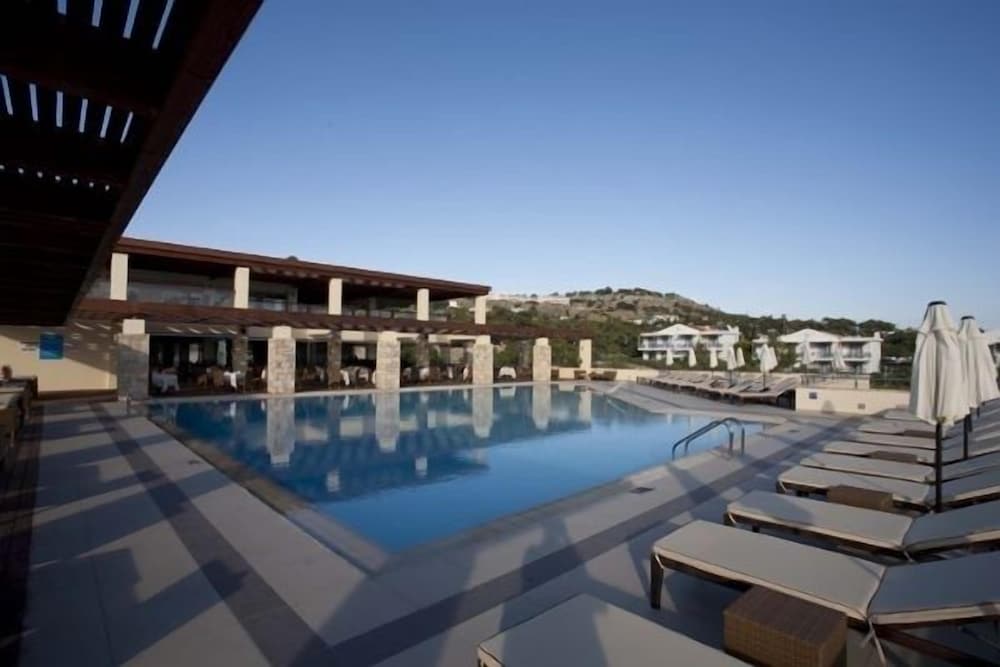 Island Blue Hotel — Swimming pool in Pefkos, South Aegean