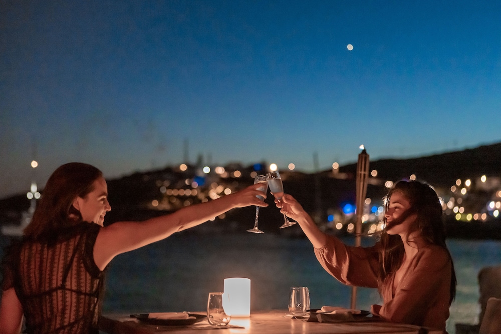 Mykonos Blanc — Restaurant & bars in Ornos, South Aegean