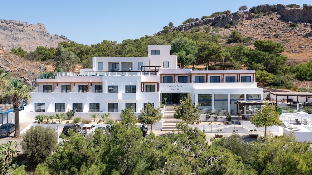 Eagles Nest Hotel — Hotel building in Pefkos, South Aegean