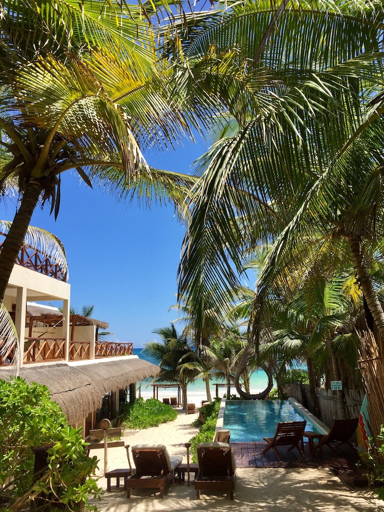 Dune Boutique Hotel located at the party zone — Swimming pool in Tulum, Quintana Roo