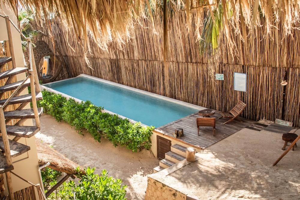 Dune Boutique Hotel located at the party zone — Swimming pool in Tulum, Quintana Roo