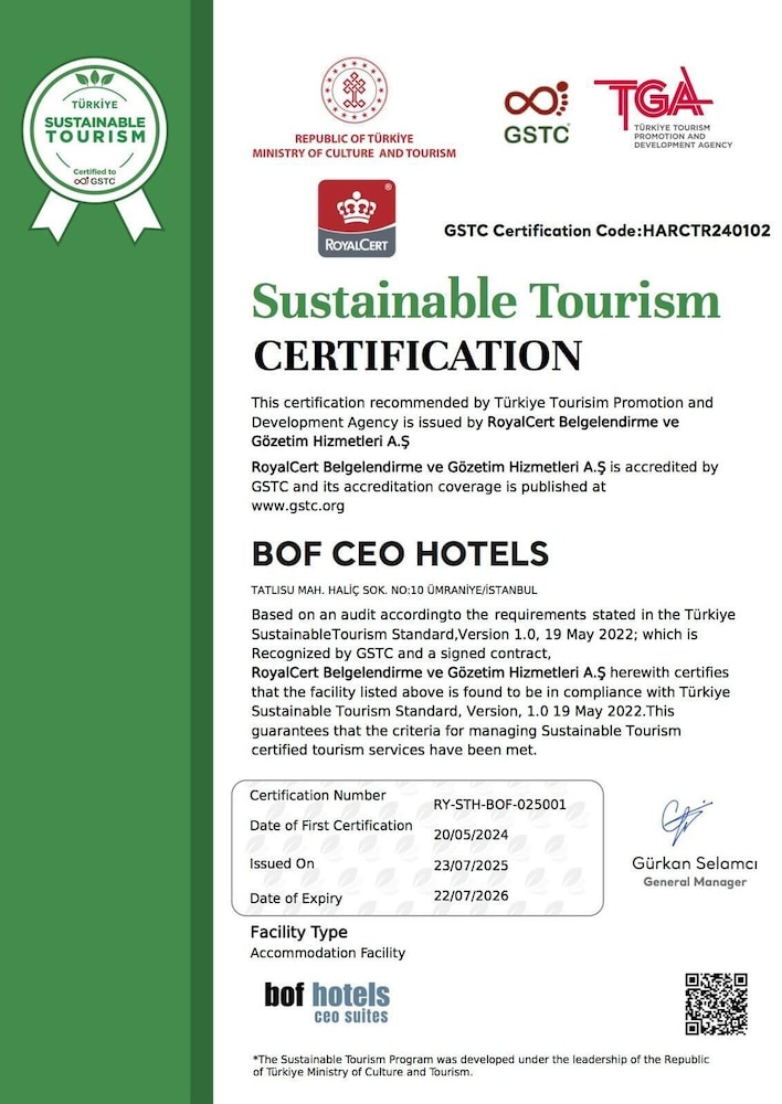 Bof Hotels Ceo Suites Atasehir