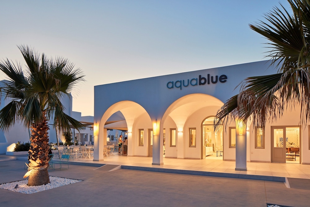 Aqua Blue Hotel — Hotel building in Perissa, South Aegean