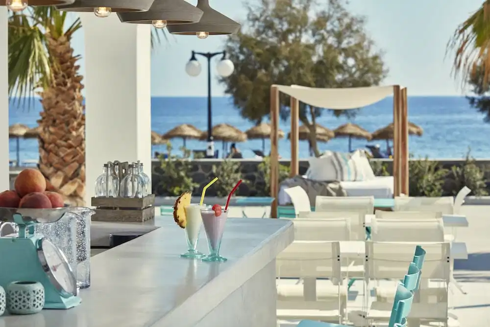 Aqua Blue Hotel — Restaurant & bars in Perissa, South Aegean