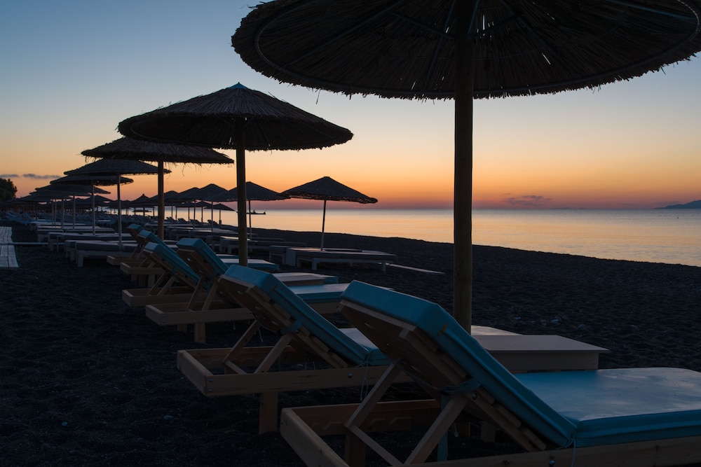 Santorini Crystal Blue — Beach in Kamari, South Aegean