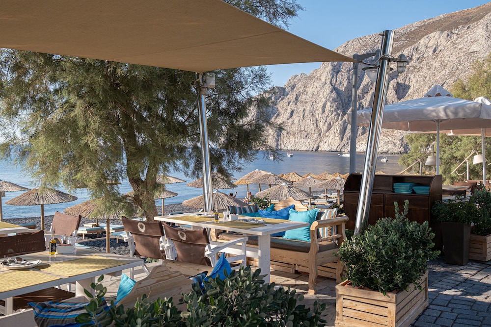 Santorini Crystal Blue — Beach in Kamari, South Aegean