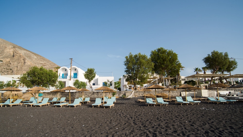 Santorini Crystal Blue — Beach in Kamari, South Aegean